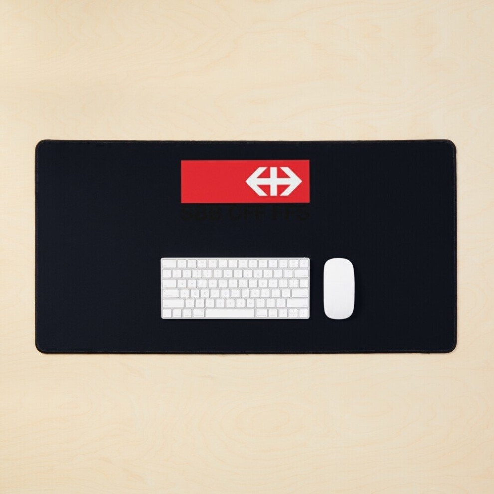 Desk Mat Swiss Federal Railways (Sbb-Cff-Ffs) Logo Large Gaming Mouse Pad 35X16 Inch 7802738365276