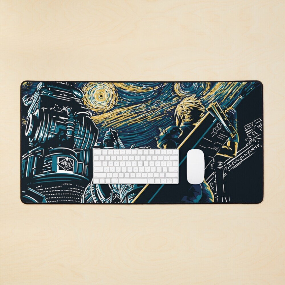 Desk Mat Final Fantasy Starry Night Large Gaming Mouse Pad 35X16 Inch 7802738325126