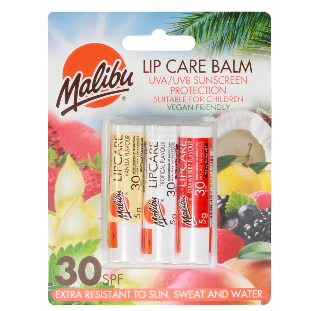 Malibu Lip Care Balm UVA/UVB Sunscreen Protection