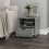 URBN Living (1, Ash Grey) 1 Or 2 Drawer Wooden Bedside Table Storage 3
