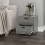URBN Living (2, Ash Grey) 1 Or 2 Drawer Wooden Bedside Table Storage 3