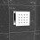 NES Home Single Square Chrome Plated Brass Shower Bath Body Massage Jet 4