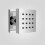 NES Home Single Square Chrome Plated Brass Shower Bath Body Massage Jet 7