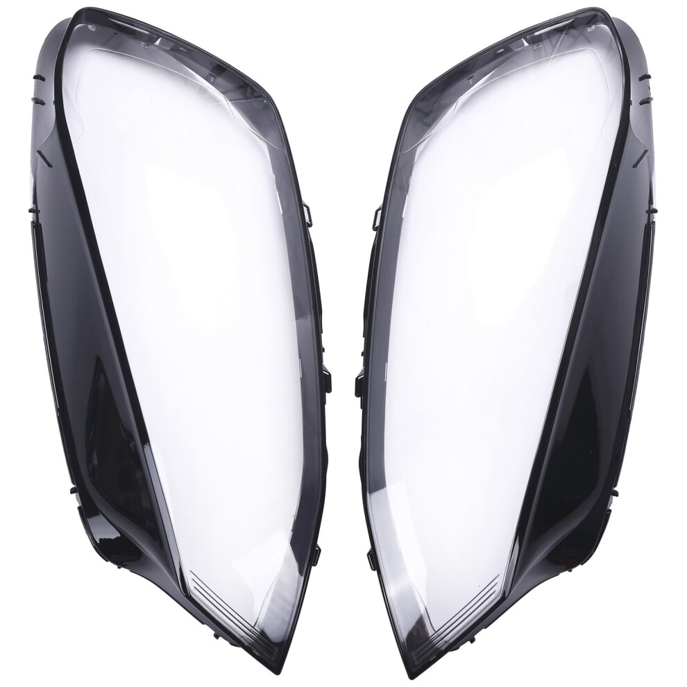 2Pcs Car Clear Headlight Lens Cover Replacement Headlight Cover for Golf 7 Mk7 2014 2015 2016 2017