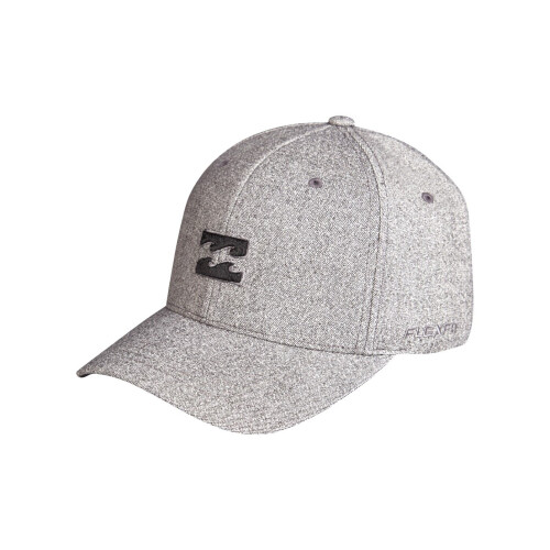 Billabong Mens 6 panel Flexfit Cap ~ All Day Flexfit silver