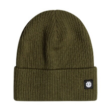 Element Knitted Cuff Beanie Flow Green – Double-Thick, Roll-Up Cuff with Logo Label