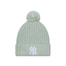 New York Yankees Beanie Pom Pom Bobble New Era Womens Cosy Light green