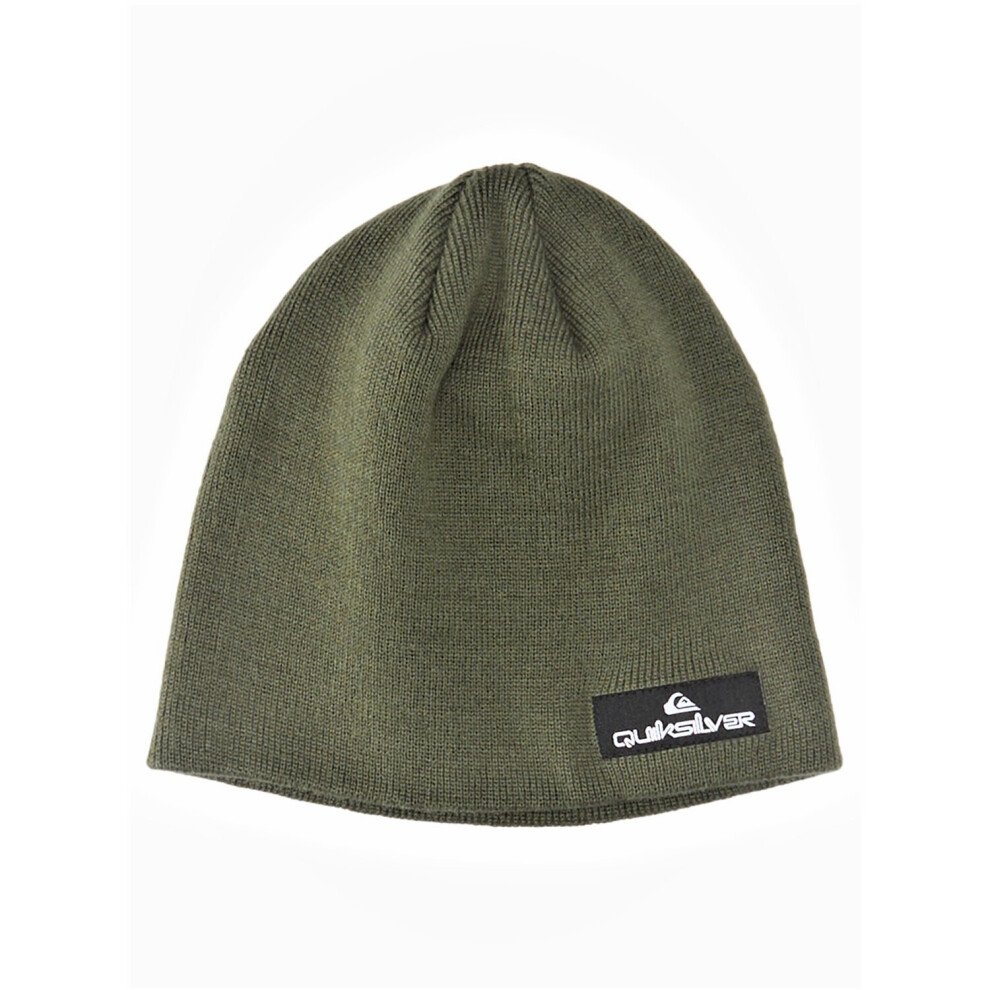 Quiksilver Knitted Skull Beanie ~ Cushy green