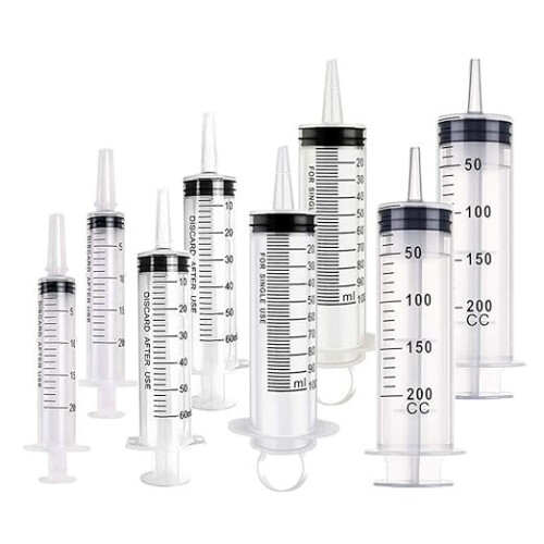 8Pcs Large Plastic Syringe Without Needle, 20ml, 60ml, 100ml, 200ml Syringe, Multiple Uses Measuring Syringes Tools for Liquid