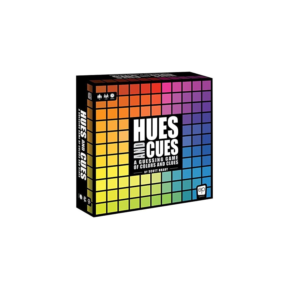 USAopoly | Hues and Cues | Guessing Board Game | Ages 8+ | 3-10 Players | 30 Minutes Playing Time