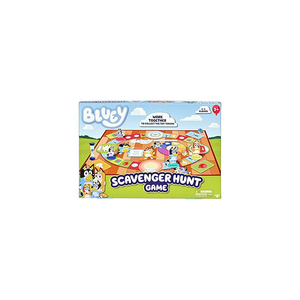 Bluey Scavenger Hunt Board Game - Official Famly Board Game For 2-4 Players