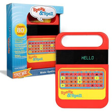 Retro | Speak & Spell Electronic Game | Classic Retro Interactive Toy, Educational Learning System For Boys & Girls Ages 4+ | Basic Fun 09624