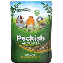 Peckish Complete Seed and Nut No Mess Wild Bird Food Mix, 12.75kg