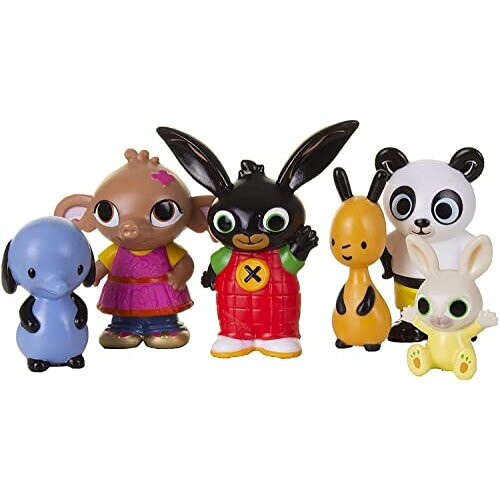 Bing Bing and friends toy figures. Bing bunny and 5 friends. Bing toys are perfect toddler toys.