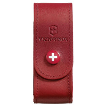 Victorinox belt pouch - for 2-4 layer swiss army knife - Red Leather holster