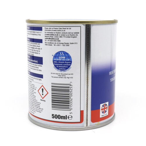 Rustins Rustins Quick Drying Radiator Enamel Satin - Grey 500ml 2