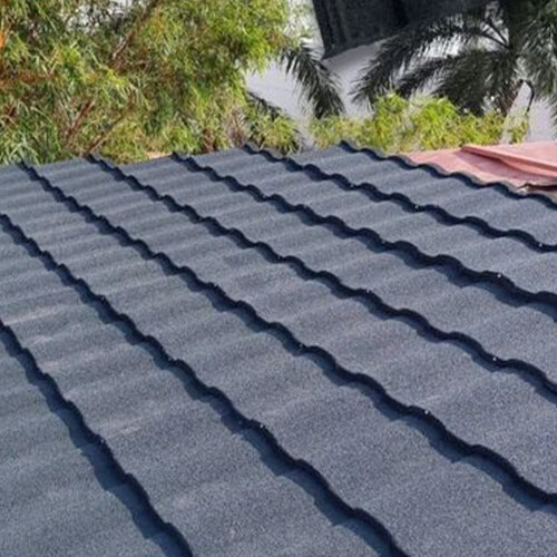Living And Home (Grey) Rainbow Tile Stone Coated Metal Roofing Shingles 5pcs 1