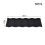 Living And Home (Black) Rainbow Tile Stone Coated Metal Roofing Shingles 5pcs 4