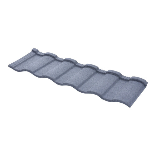 Living And Home (Grey) Rainbow Tile Stone Coated Metal Roofing Shingles 5pcs 2