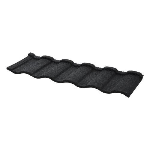 Living And Home (Black) Rainbow Tile Stone Coated Metal Roofing Shingles 5pcs 2