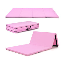 240 x118cm Folding Gymnastics Mat Thick Yoga Mat Waterproof w/ Handles