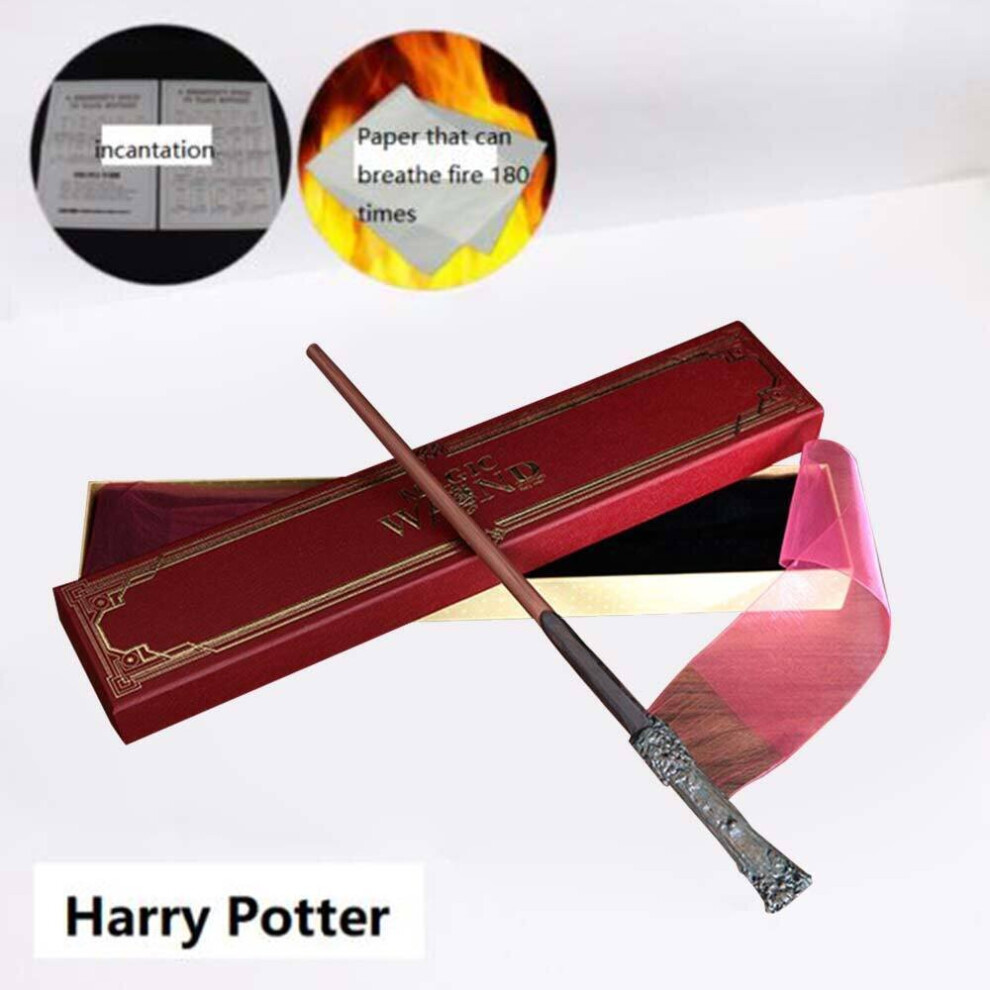 (  HARRY) Harry Potter Hermion Dumbledore Wand Real Flame Shooting Wand Real Fire Gifts