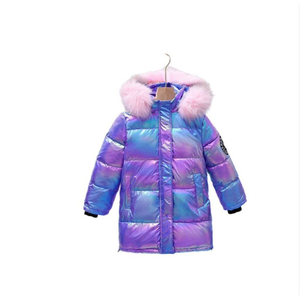 (Purple, 9-10 Years) Kids Girls Winter Coat Hooded Hooded Parka Jackets