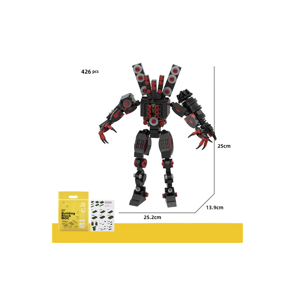 (AHYXR426) Skibidi Toilet Building Blocks Toys DIY Bricks