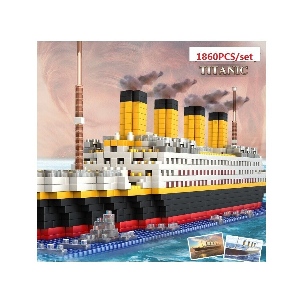 Titanic Shape Model Building Blocks Model Construction Kit 1860pcs