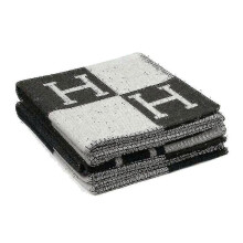 (Grey) H Blanket Cashmere Blended Crochet Portable 140x170cm