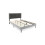 Costway (Double, Grey) Bed Frame Upholstered Platform w/Headboard Wooden Slats 1