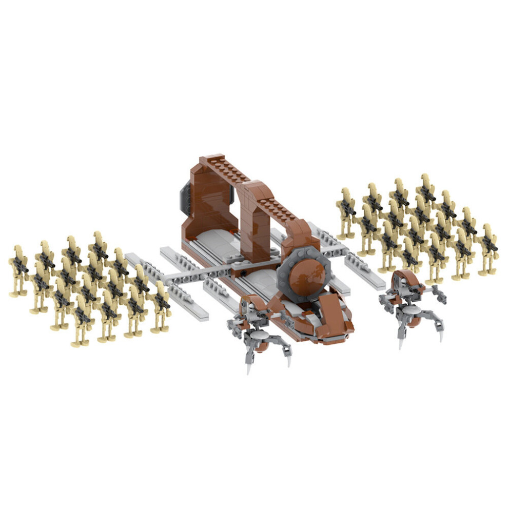 Spaceship Construction Set with 32 Pieces Battle Droid Mini Figures for Children Building Block Toy Gift