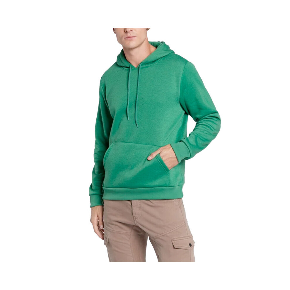 (Green, S) BRAVE SOUL Mens Plain Hoodies Sweatshirt