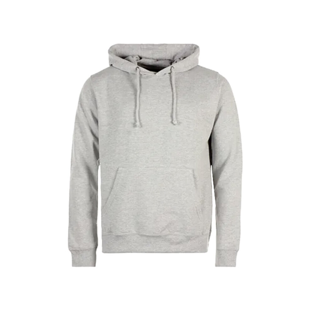 (Grey, S) BRAVE SOUL Mens Plain Hoodies Sweatshirt