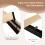 Costway (Double, Beige) Bed Frame Platform Bed w/Tufted Headboard Wooden Slats 6