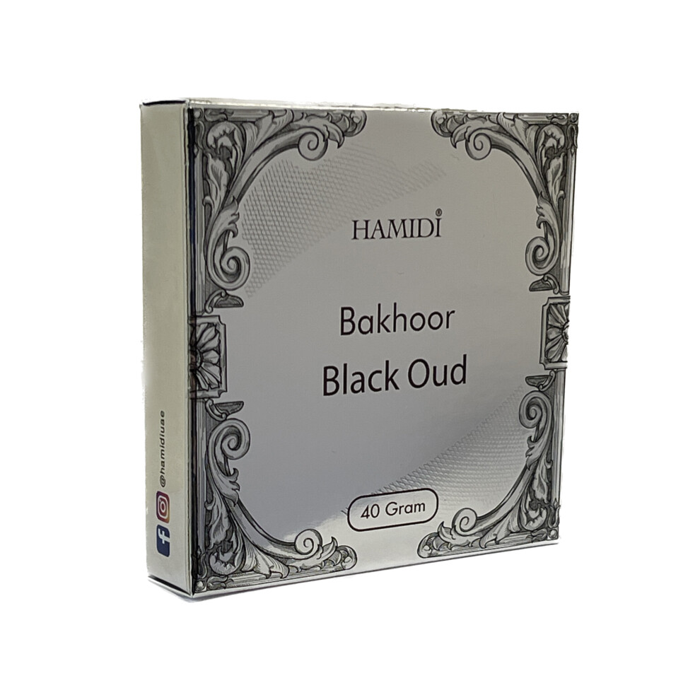 HAMIDI Bakhoor Black Oud Incense 40 Gram