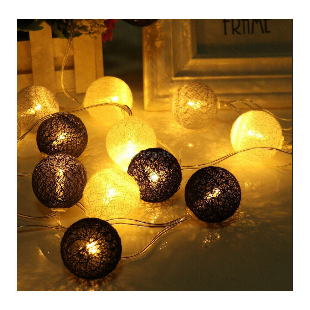 (Gray,  USB) Fairy Lights With Cotton Balls-image-OPC-PCGSR2B-NEW
