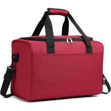 (Burgundy) 40x20x25 Under The Seat Holdall Cabin Hand Luggage Carry-On Travel Bag