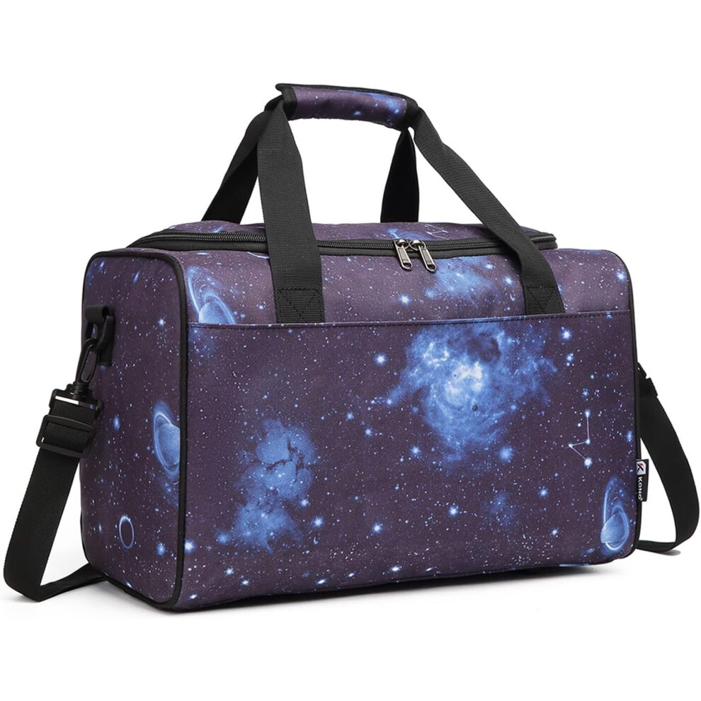 (Galaxy Blue) 40x20x25 Under The Seat Holdall Cabin Hand Luggage Carry-On Travel Bag