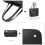 (Black) Minimalist Tote Handbag Structured 4