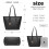 (Black) Minimalist Tote Handbag Structured 5