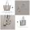 (Grey) Minimalist Tote Handbag Structured 4