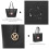 (Black) Minimalist Tote Handbag Structured 3