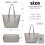 (Grey) Minimalist Tote Handbag Structured 5