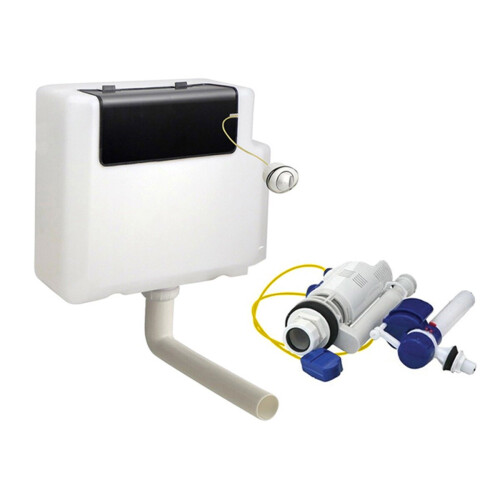 NES Home Concealed Toilet Cistern Dual Flush 6L Front Access with Button