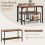 Costway 4-Piece Modern Dining Table Chair Set Industrial Gathering Table Set 4