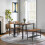 Costway 4-Piece Modern Dining Table Chair Set Industrial Gathering Table Set 9