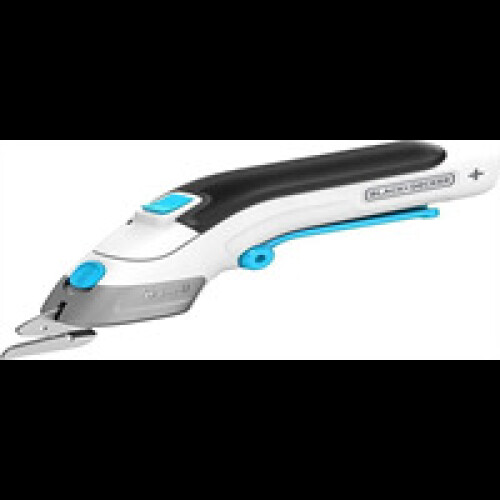 Black + Decker Black & Decker 3.6V Cordless Powered Scissors With 2 Cutting Blades - White