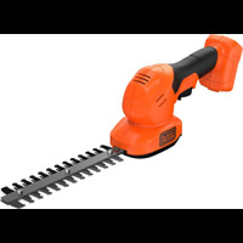 Black + Decker Black & Decker 18V Cordless Shear Shrubber Without Battery - Orange/Black