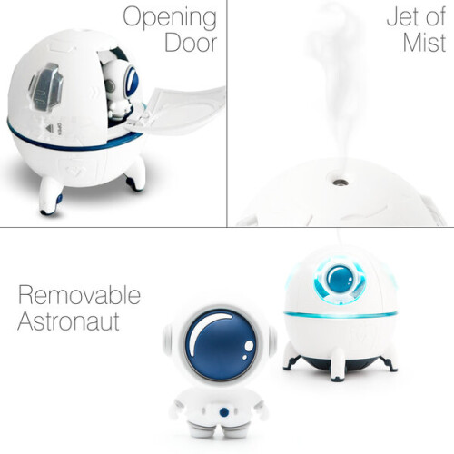Rio Spaceship Explorer Childrens Essential Oil Diffuser & Night Light 2
